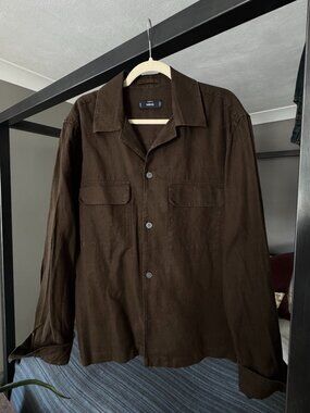 Mango 100% linen overshirt Men - XL